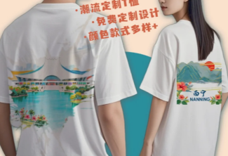 南宁人看过来！这波AI国潮T恤真的绝了，地标元素完美融合